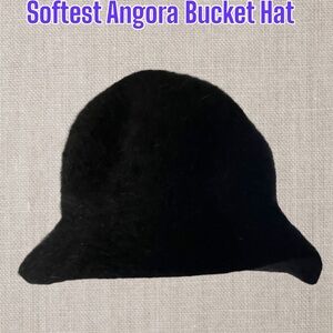 ☁️ SoftAngora Bucket Hat ☁️ D.N.Y. Black Bucket Hat ✨